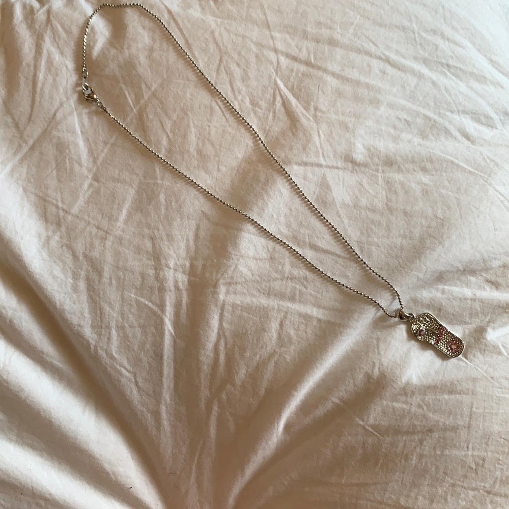 Flip flop necklace pendant